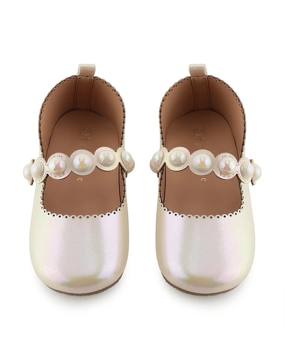Baby Doe Silver Pearly Velcro Bellies For Infants