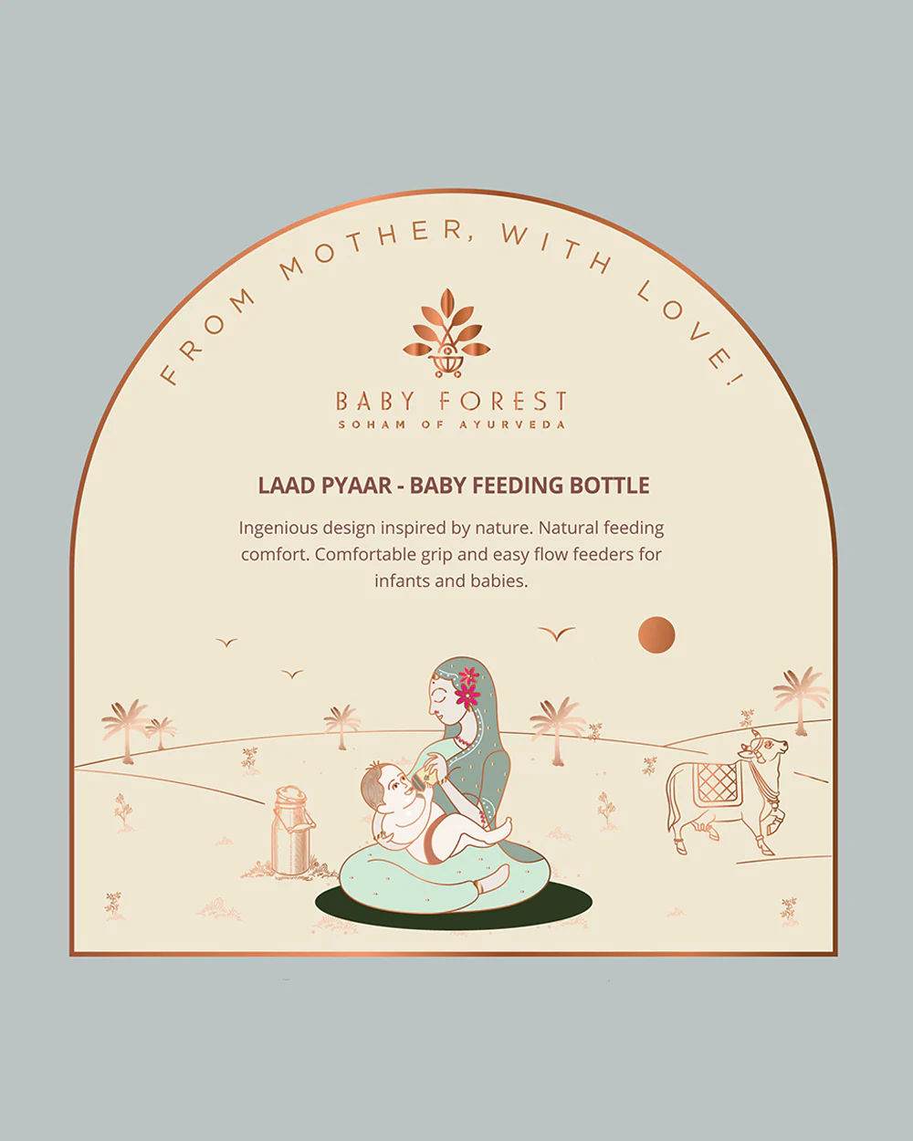 Baby Forest Laad Pyaar Feeding Bottle-Medium Flow-150 ml-0M+ - Image 10