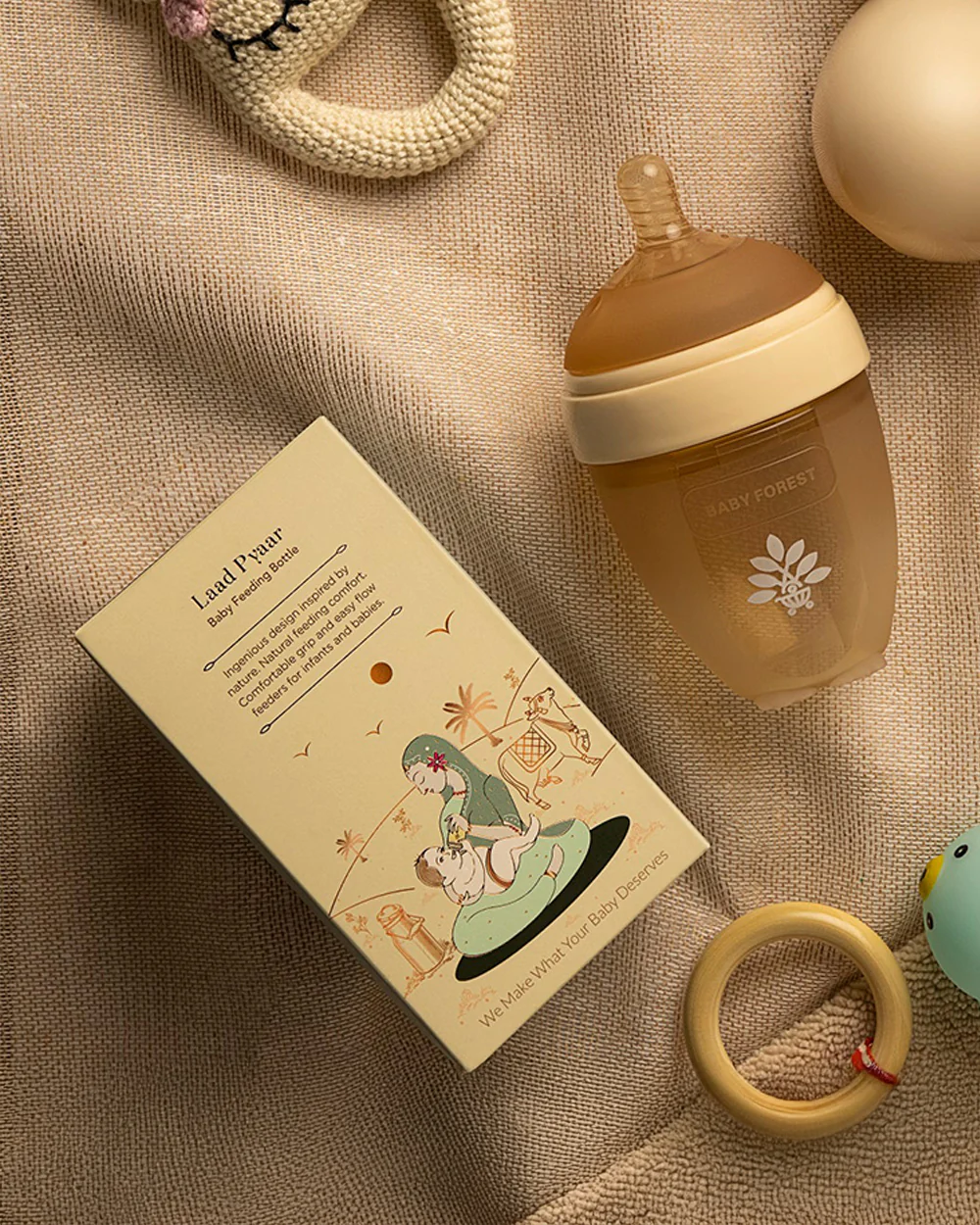 Baby Forest Laad Pyaar Feeding Bottle-Medium Flow-150 ml-0M+ - Image 9