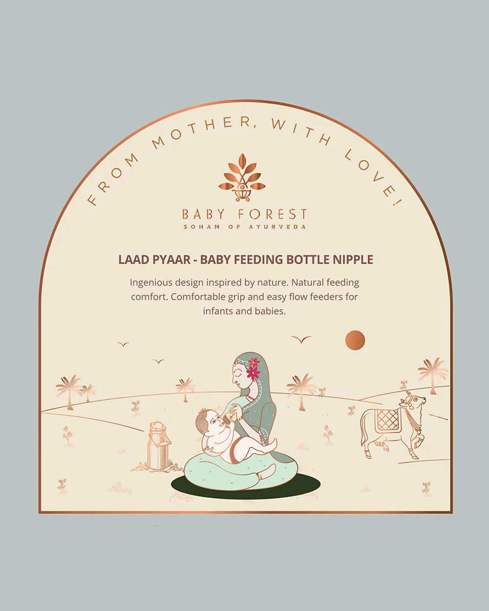 Baby Forest Laad Pyaar Feeding Bottle Nipple-Medium Flow-Pack of 1 - Image 5