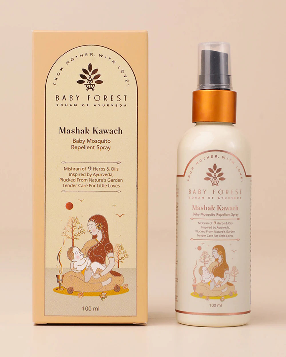 Baby Forest Mashak Kawach Mosquito Repellent Spray-Ayurvedic Formula-For Infants - Image 5