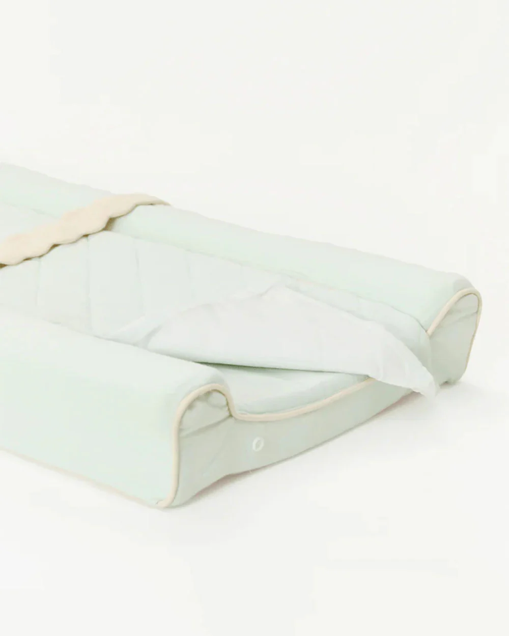 Baby Jalebi Diaper Changing Mat-Cotton-Water Resistant-Mint - Image 9