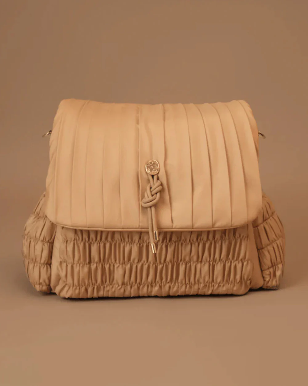 Baby Jalebi Dune Diaper Bag-Backpack-Polyester-Caramel-with Stroller Straps