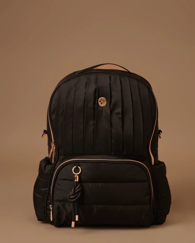 Baby Jalebi The Coast Diaper Bag-Backpack-Black-with Stroller Straps - Image 3