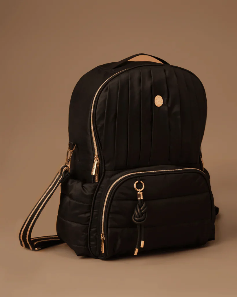 Baby Jalebi The Coast Diaper Bag-Backpack-Black-with Stroller Straps - Image 4