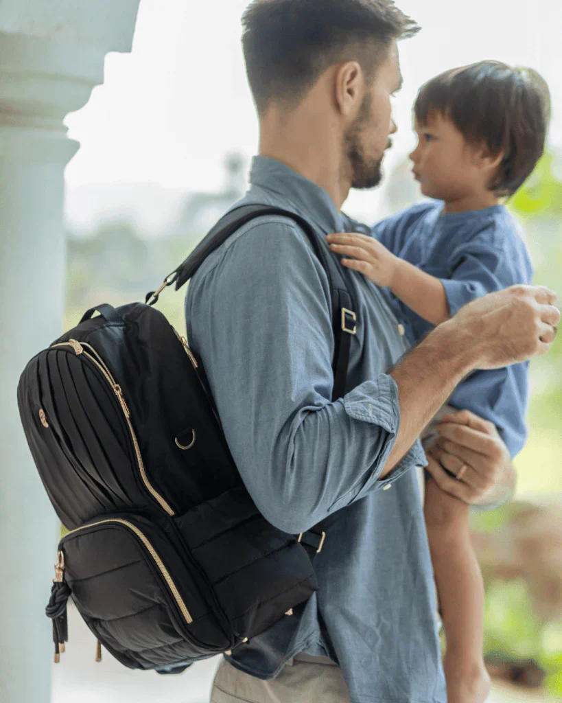 Baby Jalebi The Coast Diaper Bag-Backpack-Black-with Stroller Straps - Image 9