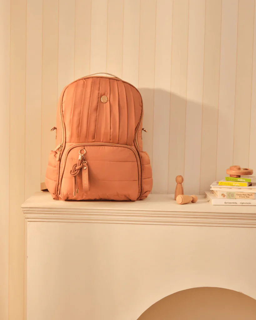 Baby Jalebi The Coast Diaper Bag-Backpack-Dusty Rose-with Stroller Straps - Image 17