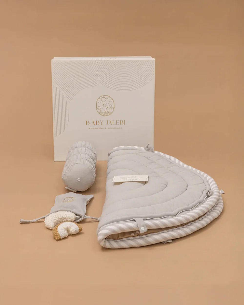 Baby Jalebi The Complete Dream Team Island Playmat & Playgym With Bumper Set-Grey-Perfect For Tummy Time-0M+ - Image 11