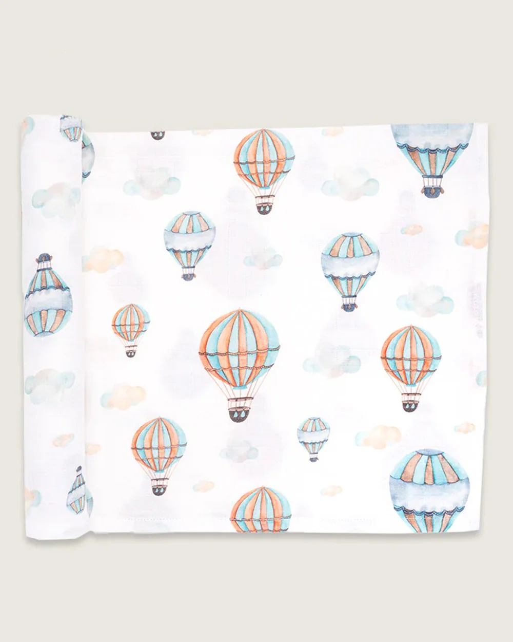 BabyCo Organics Baby Bath Towel-100% Soft And Breathable Cotton-Up and Away