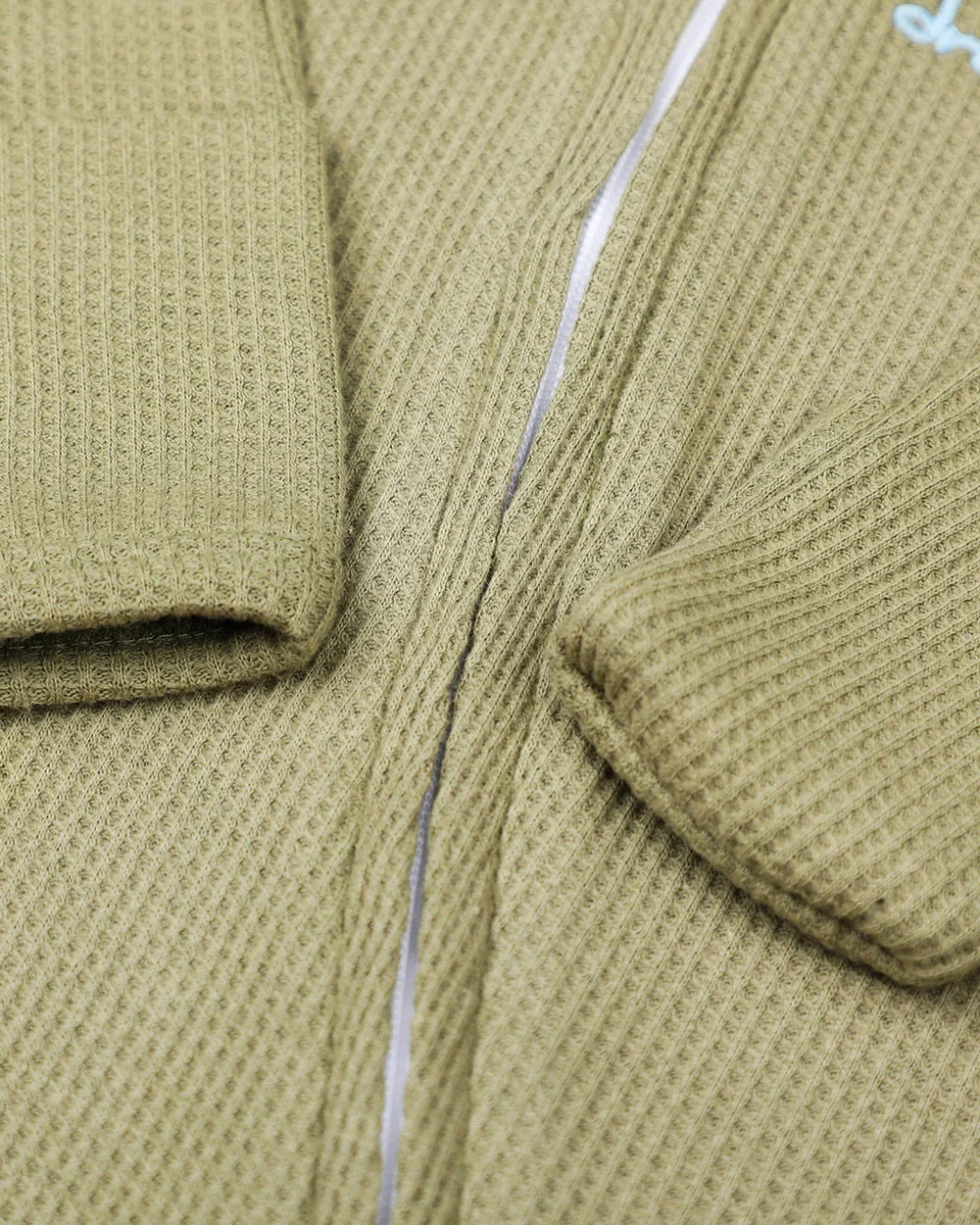 BabyCo Organics Olive & Grey Footie Sleepsuit-Cotton-Pack Of 2-For Infants - Image 6