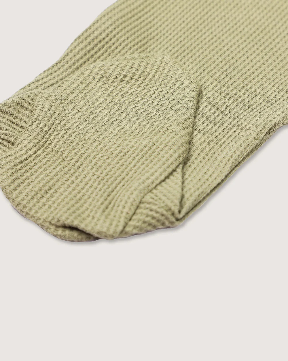 BabyCo Organics Olive & Grey Footie Sleepsuit-Cotton-Pack Of 2-For Infants - Image 8