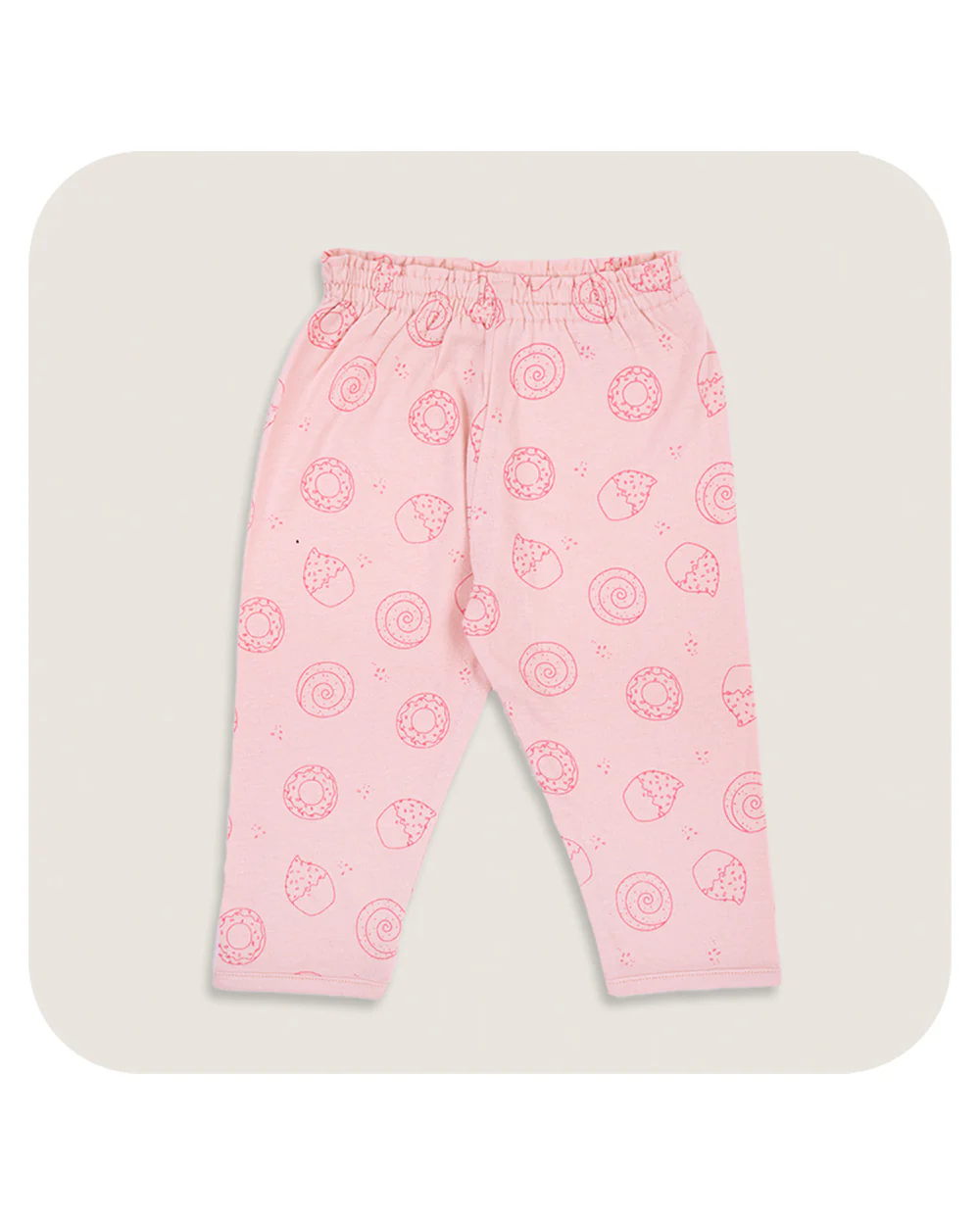 BabyCo Organics Pink Nightsuit-Yumtum-Organic Cotton-For Infants - Image 3