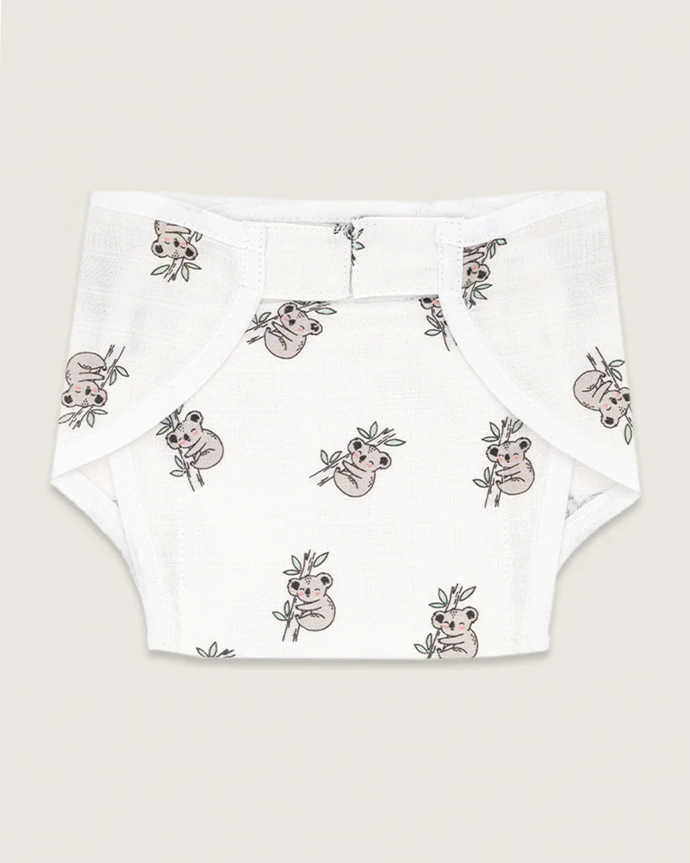 BabyCo Organics Up & Away, Solid Colour & Koala Cuddles Cloth Nappy Combo-100% Organic Cotton Muslin-Washable & Reusable-Pack of 3 - Image 4