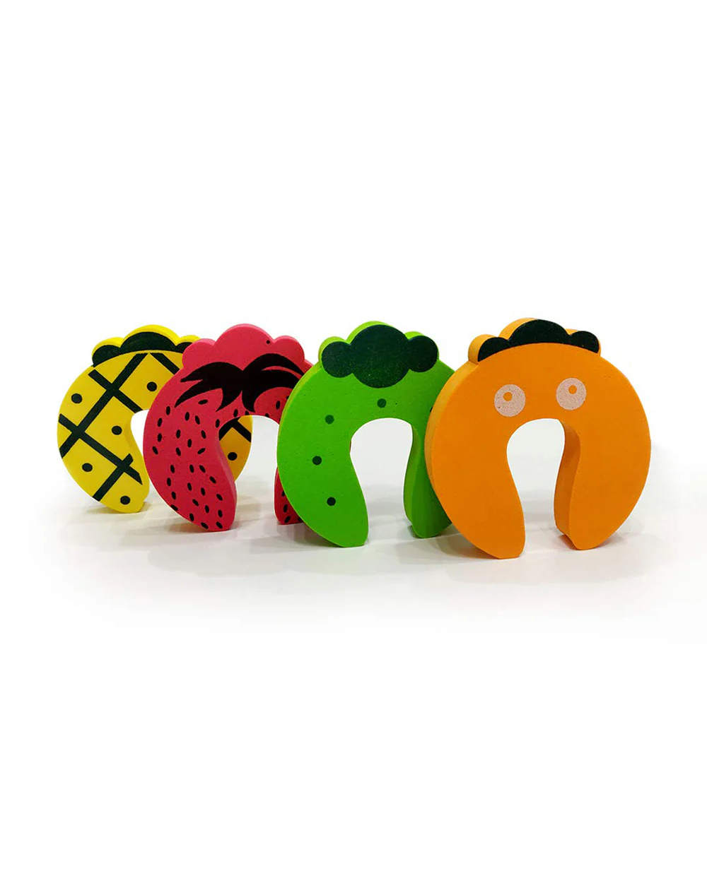 BabySafeHouse Finger Pinch Door Guard / Door Stopper-Protects Children from Door Slamming & Accidental Door Locking-Fruit Shape - Image 2