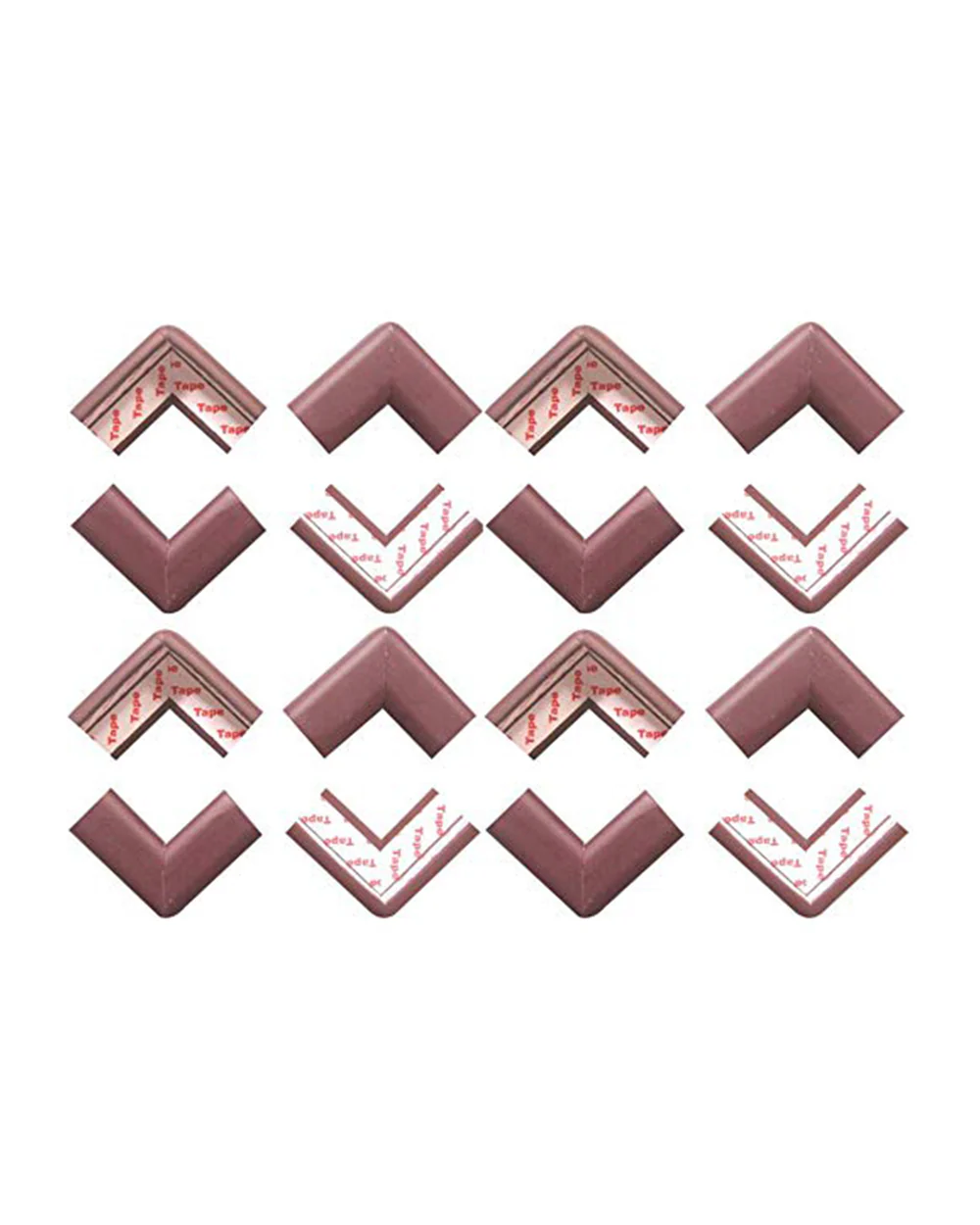 BabySafeHouse Furniture and Table Corner Edge Guards-For Baby Proofing-Pre Taped-For Kids-Brown - Image 16