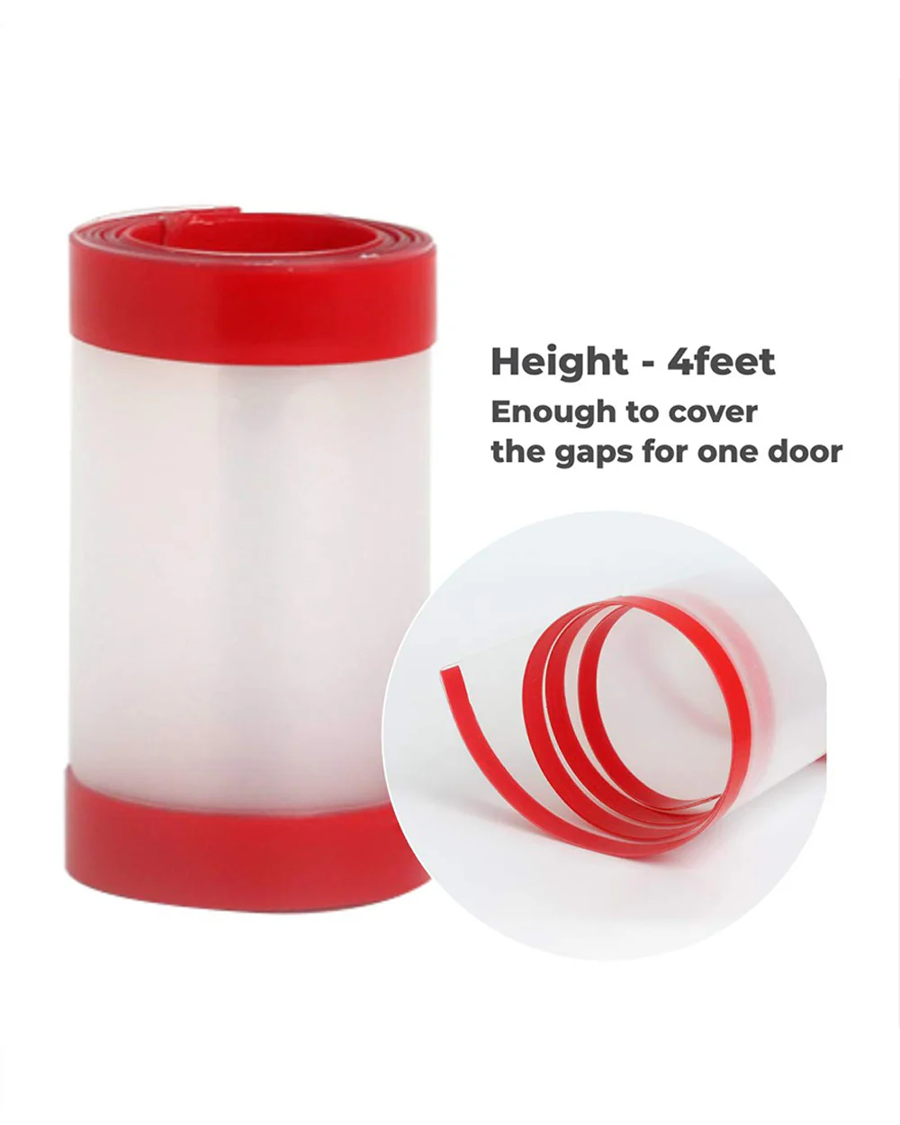BabySafeHouse Hinge Guard-Prevents Children from Pinching Fingers-Easy Installation-For Child Safety Protection-Covers Upto 4ft Height-Transparent - Image 6