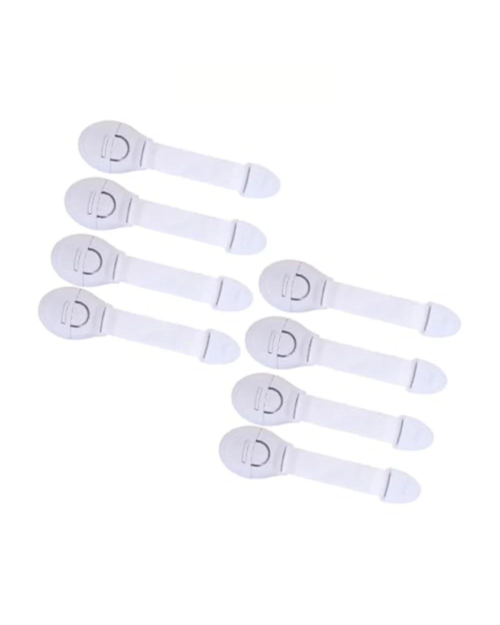 BabySafeHouse Safety Lock-Furniture Latch-With 3M Adhesive-Protects Child from Unexpected Opening of Cabinets & Other Drawers White - Image 15