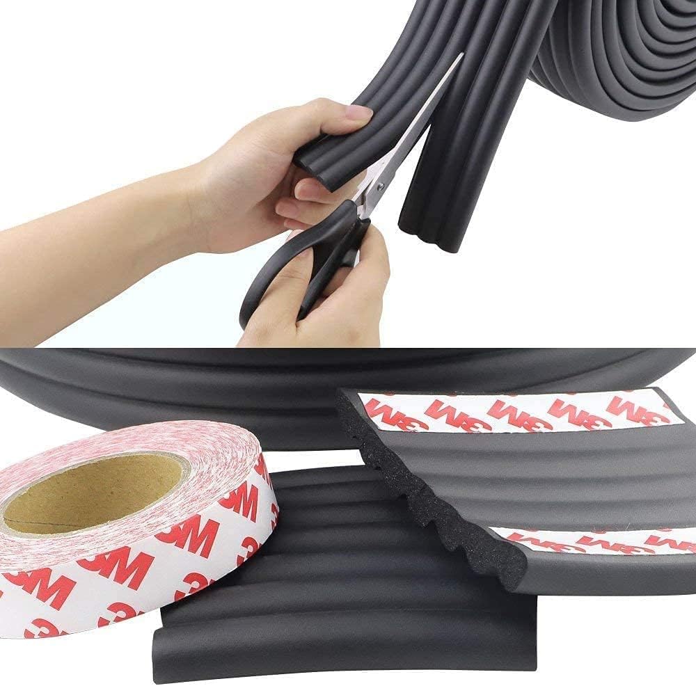 BabySafeHouse Wide Flat Edge Guard Strip-3M Adhesive-for All Type of Surface-Baby Proofing-Black - Image 2