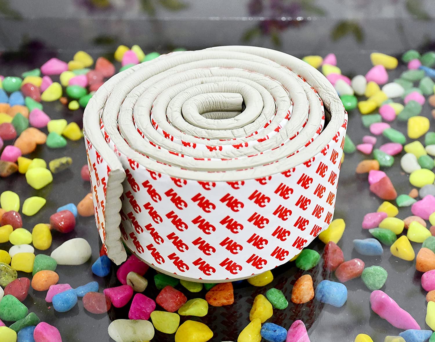 BabySafeHouse Wide Flat Edge Guard Strip-3M Adhesive-for All Type of Surface-Baby Proofing-White