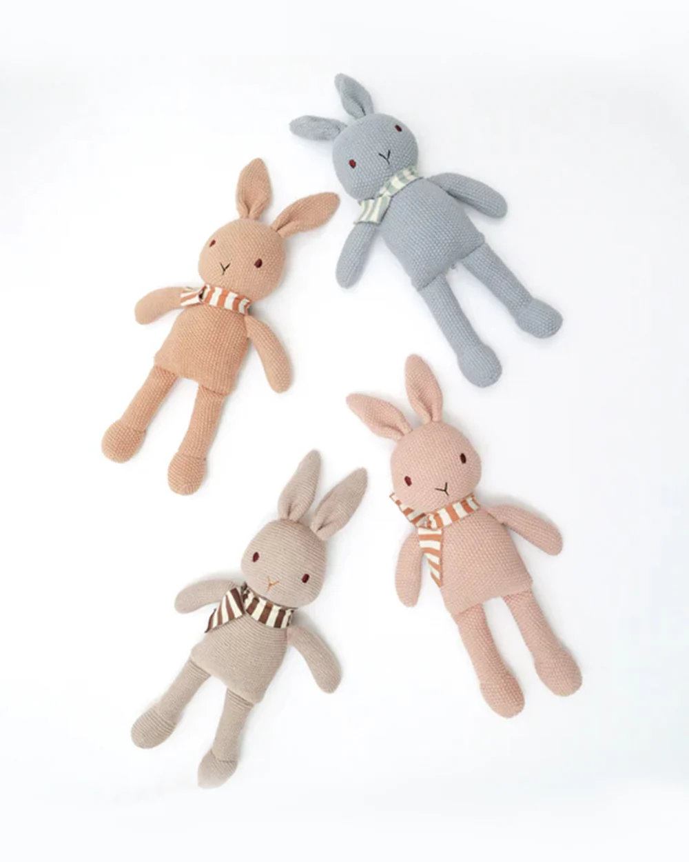 Bambini Almond Bugs Bunny Knitted Soft Toy-Improves Tactile Stimulation-Plush Cuddly Toy For Newborn - Image 2
