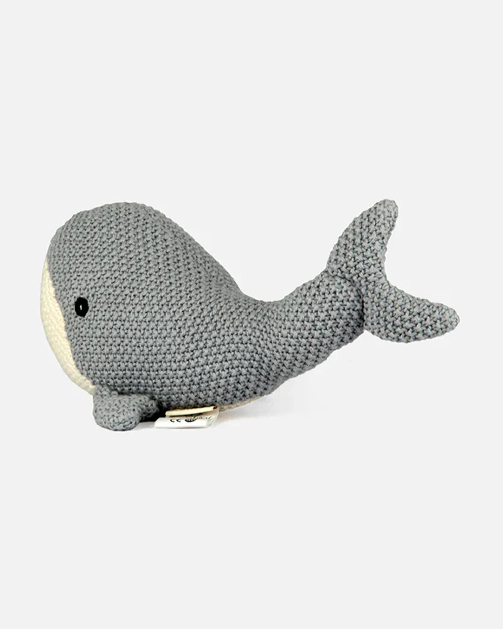 Bambini Baby Blue Lucy Whale Knitted Soft Toy-Improves Tactile Stimulation-Plush Cuddly Toy For Newborn - Image 2