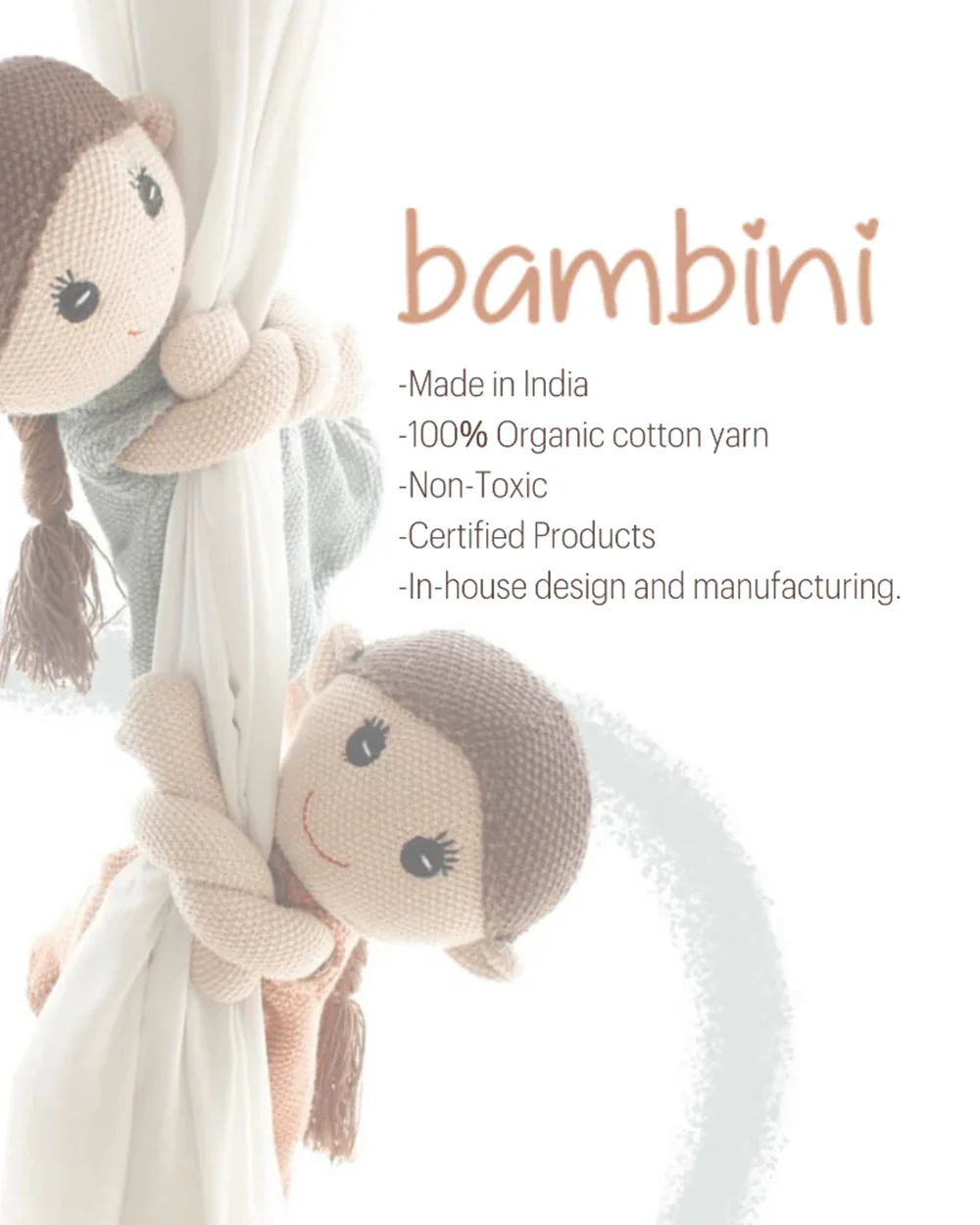 Bambini Duck Egg Bubu Knitted Rattle Toys-Provides Teething Relief-For Infants - Image 4