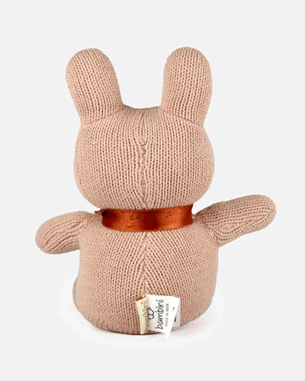 Bambini Baby Pink Bun Bunny Knitted Soft Toy-Improves Tactile Stimulation-Plush Cuddly Toy For Newborn - Image 4
