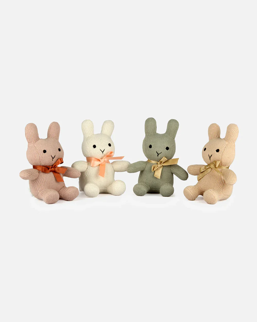 Bambini Baby Pink Bun Bunny Knitted Soft Toy-Improves Tactile Stimulation-Plush Cuddly Toy For Newborn - Image 5