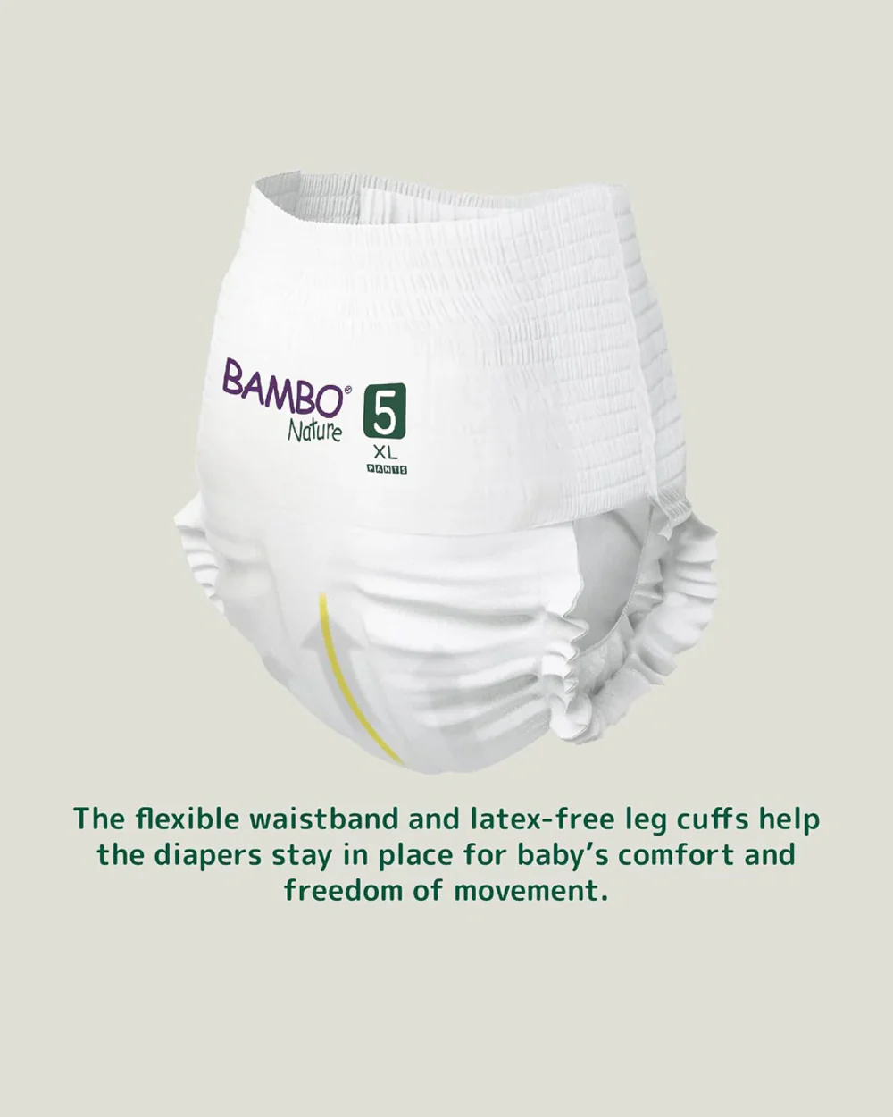 Bambo Nature Diaper Pants-Size 5, XL (11-17 Kg)-Chlorine Free-With Wetness Indicator-Dermatologically Tested - Image 5