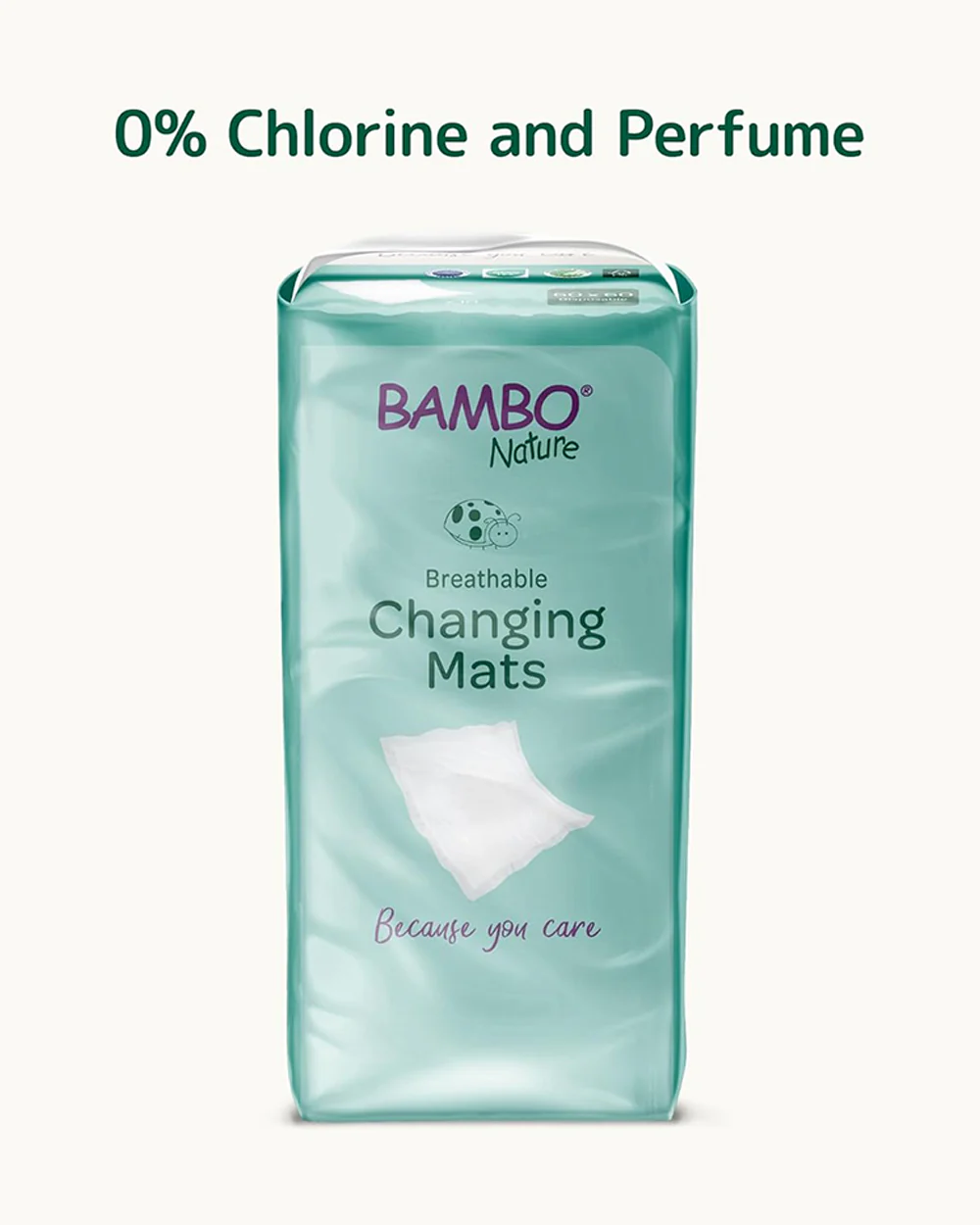 Bambo Nature Disposable Diaper Changing Mat-With 1000ml Absorbency-Dermatologically Tested-60x60cm - Image 6