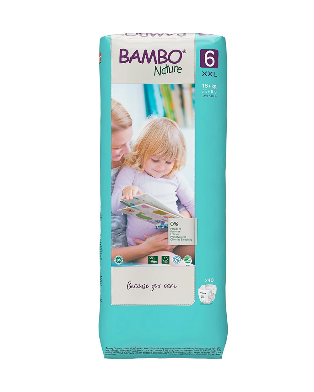 Bambo Nature Tape Diapers-Size 6, XXL (16 Kg+)-Chlorine Free-With Wetness Indicator-Dermatologically Tested - Image 4