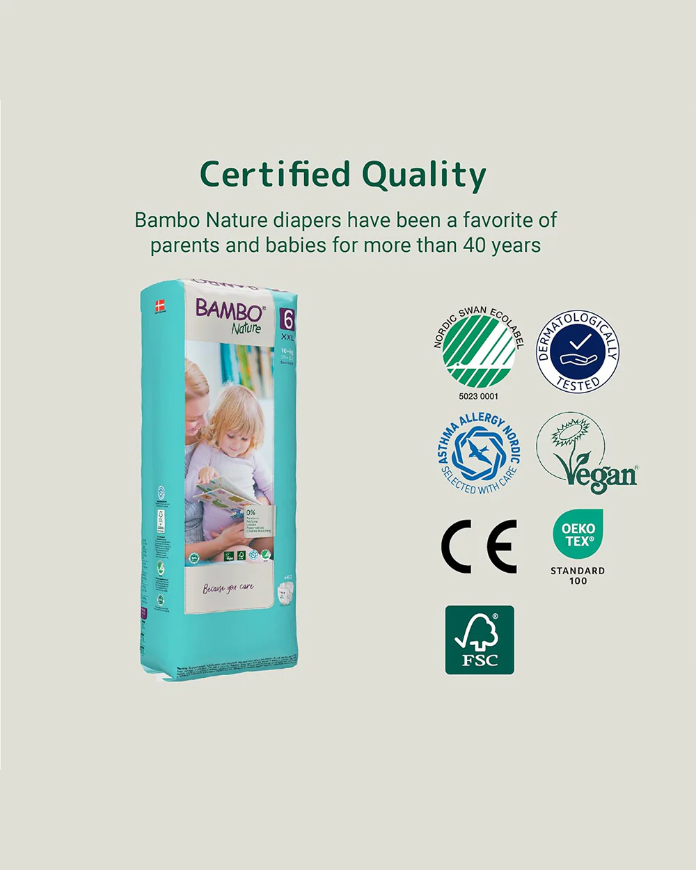 Bambo Nature Tape Diapers-Size 6, XXL (16 Kg+)-Chlorine Free-With Wetness Indicator-Dermatologically Tested - Image 5