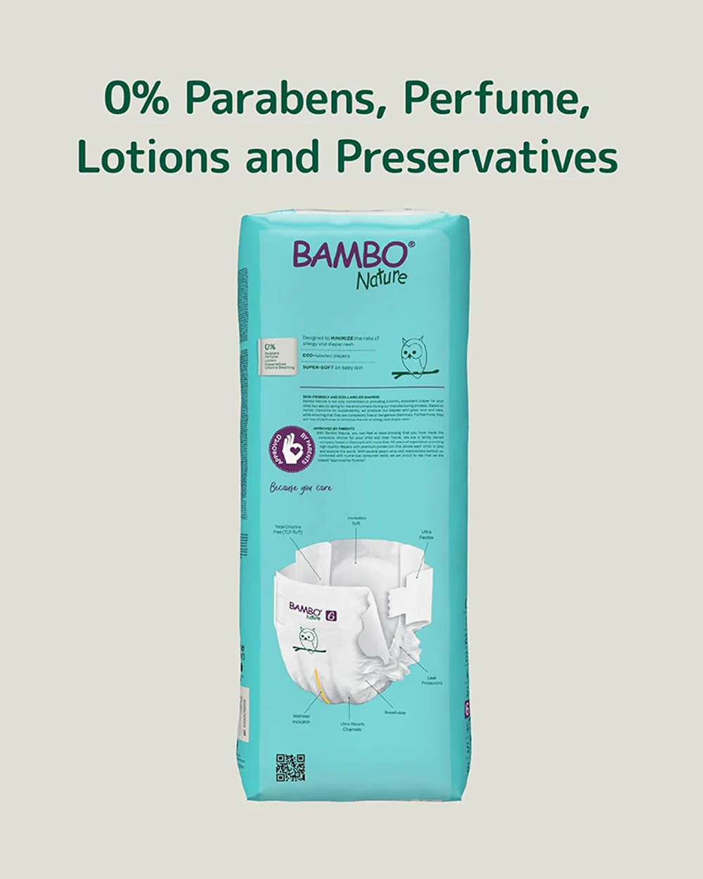 Bambo Nature Tape Diapers-Size 6, XXL (16 Kg+)-Chlorine Free-With Wetness Indicator-Dermatologically Tested - Image 6