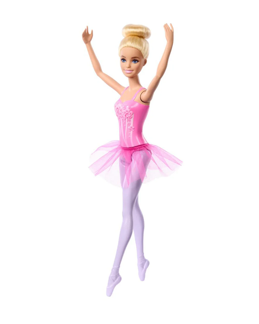 Barbie Ballerina Blonde Doll Wearing Purple Removable Tutu Posed with Ballet Arms-Promotes Role Play-Doll & Doll Houses-12M+ - Image 3