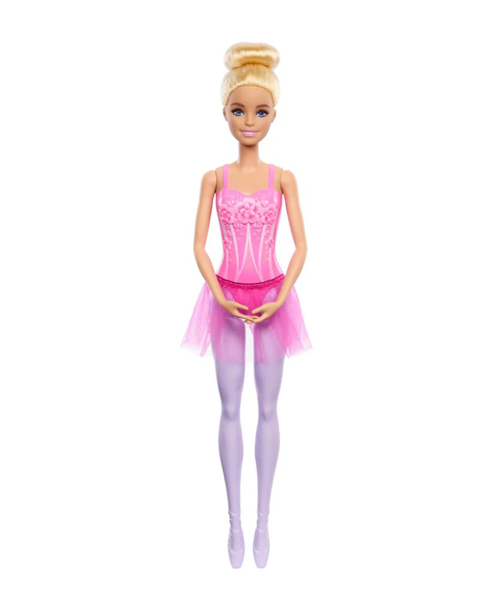 Barbie Ballerina Blonde Doll Wearing Purple Removable Tutu Posed with Ballet Arms-Promotes Role Play-Doll & Doll Houses-12M+ - Image 5