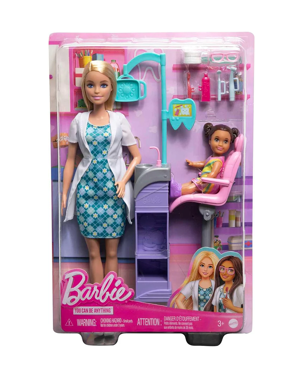 Barbie Careers Dentist Doll and Playset with Accessories-Promotes Role Play-Doll & Doll Houses-12M+ - Image 6