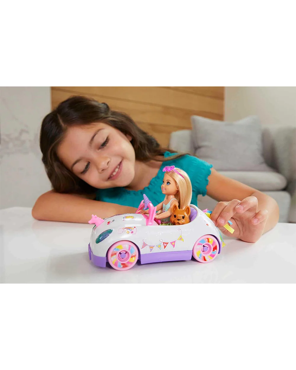 Barbie Chelsea Doll with Car-Promotes Role Play-Doll & Doll Houses-12M+ - Image 4