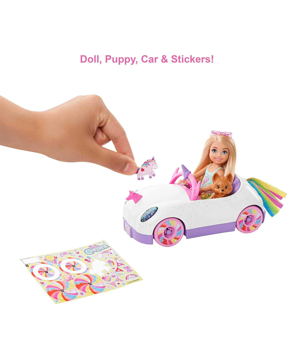 Barbie Chelsea Doll with Car-Promotes Role Play-Doll & Doll Houses-12M+ - Image 5