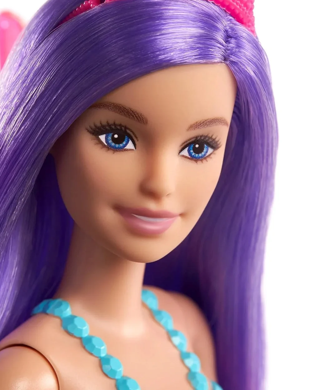 Barbie Dreamtopia Fairy Doll Purple Hair-Wearing Skirt, Clip-On Wings & Tiara-Promotes Role Play-Doll & Doll Houses-36M+ - Image 2