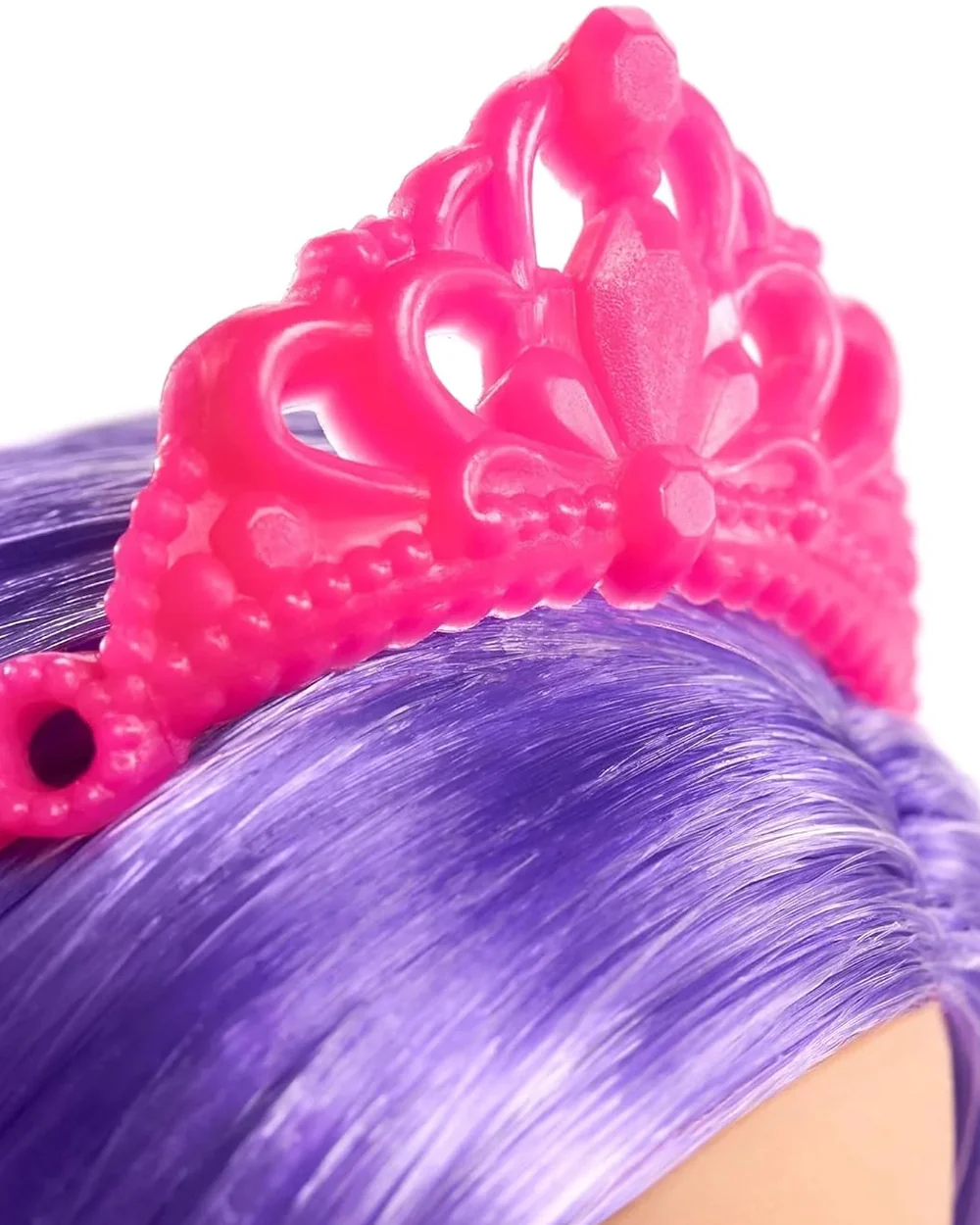 Barbie Dreamtopia Fairy Doll Purple Hair-Wearing Skirt, Clip-On Wings & Tiara-Promotes Role Play-Doll & Doll Houses-36M+ - Image 3