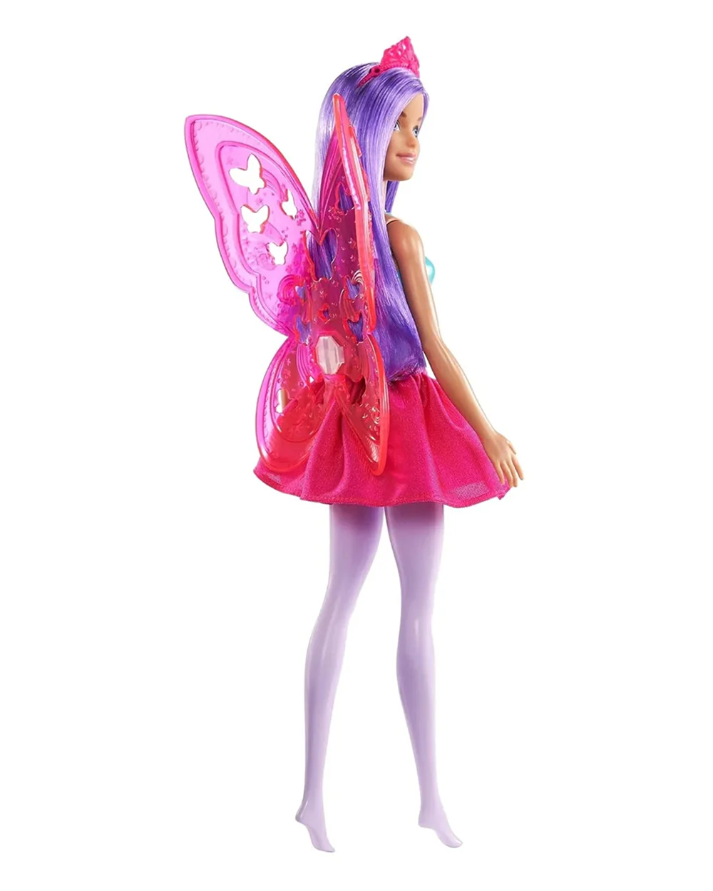 Barbie Dreamtopia Fairy Doll Purple Hair-Wearing Skirt, Clip-On Wings & Tiara-Promotes Role Play-Doll & Doll Houses-36M+ - Image 5