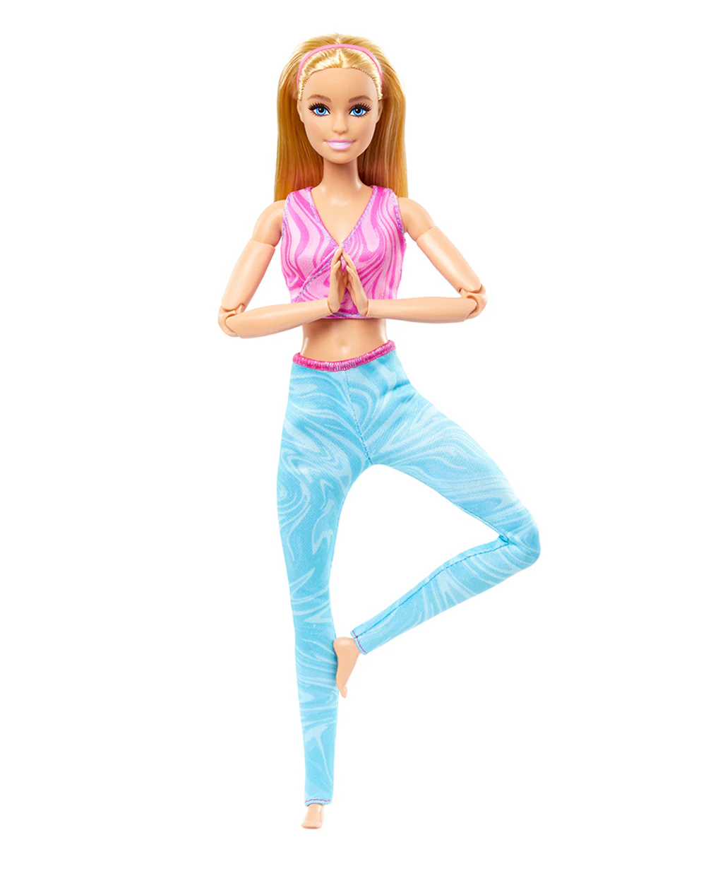 Barbie Made to Move Fashion Doll with Bendable Joints Pink & Blue-Promotes Role Play-Doll & Doll Houses-36M+