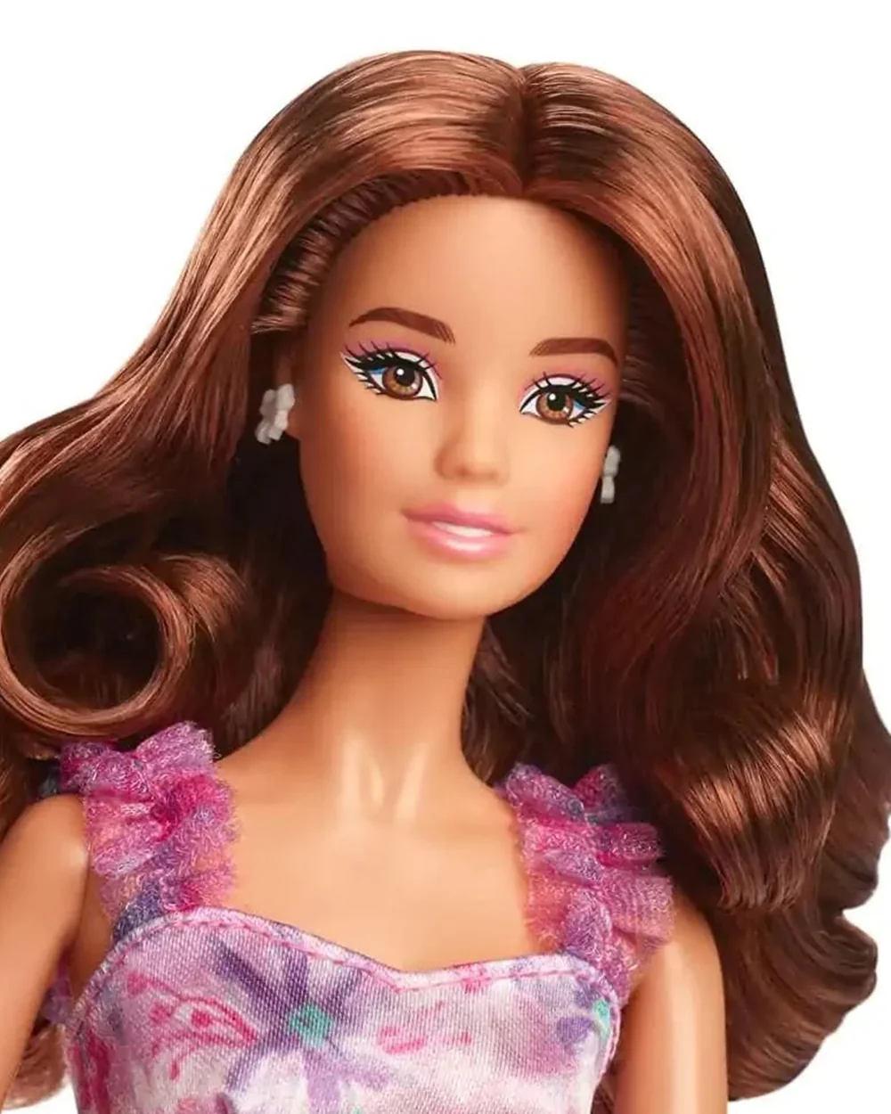 Barbie Signature Birthday Wishes Doll Satiny Lilac Dress with Wavy Brown Hair-Promotes Role Play-Doll & Doll Houses-36M+ - Image 2