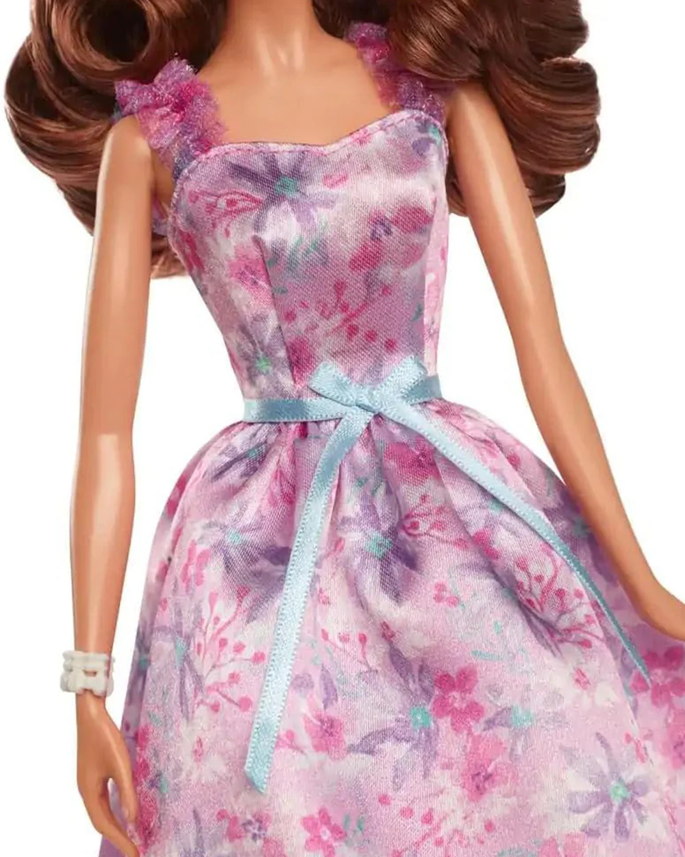 Barbie Signature Birthday Wishes Doll Satiny Lilac Dress with Wavy Brown Hair-Promotes Role Play-Doll & Doll Houses-36M+ - Image 3