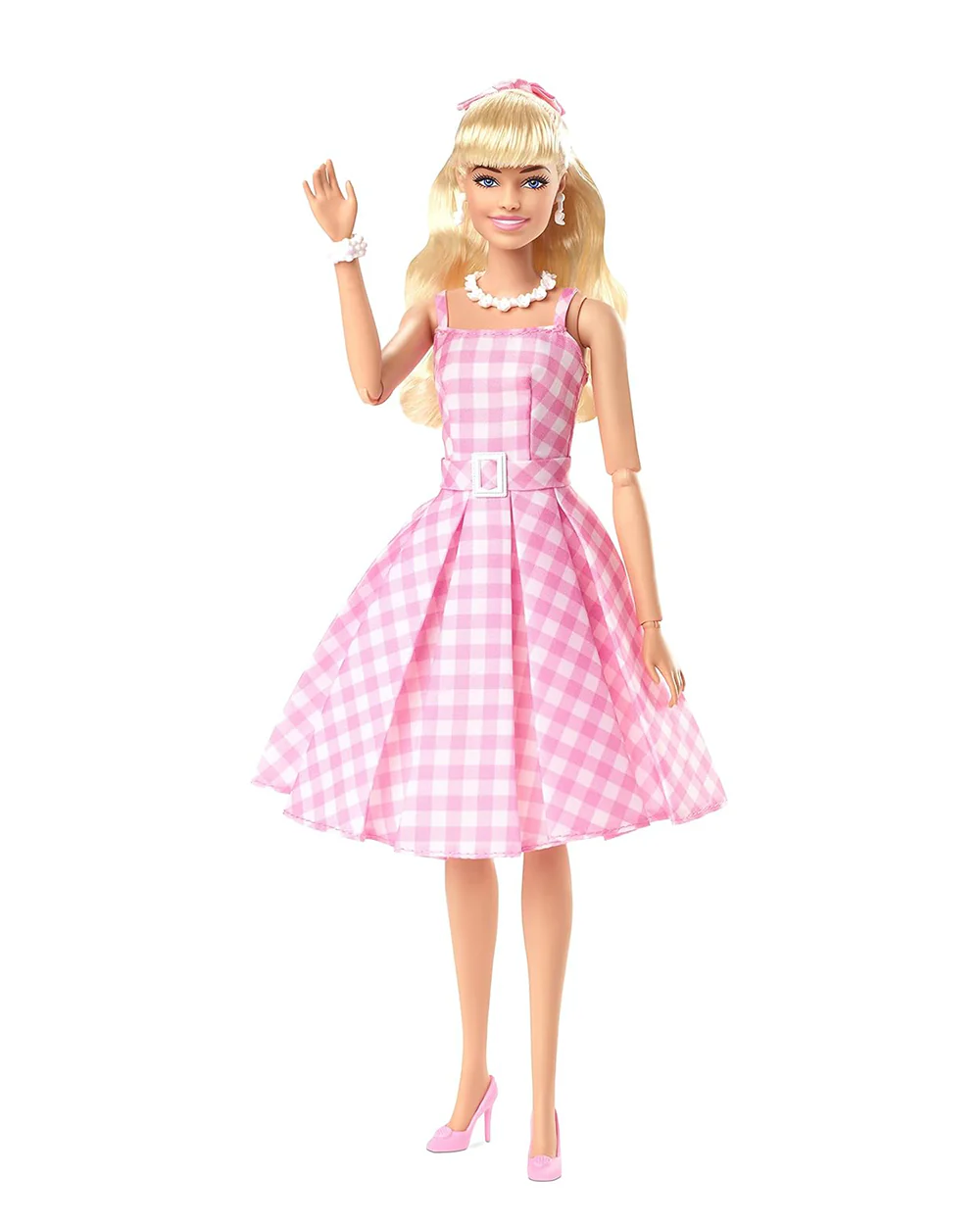 Barbie The Movie Collectible Doll-Wearing Pink Gingham Dress-Promotes Role Play-Doll & Doll Houses-36M+ - Image 4