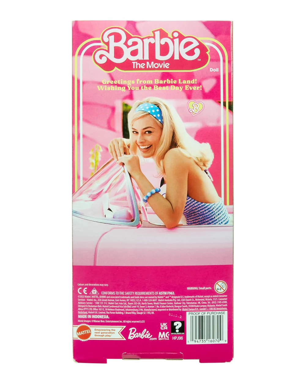 Barbie The Movie Collectible Doll-Wearing Pink Gingham Dress-Promotes Role Play-Doll & Doll Houses-36M+ - Image 7