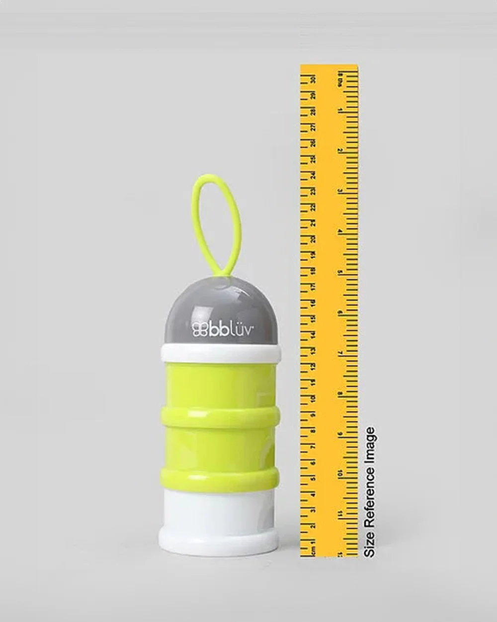bbluv Dose Multipurpose Stackable Container-With 3 Compartments & Funnel Cap for Easy Pouring-Lime - Image 11