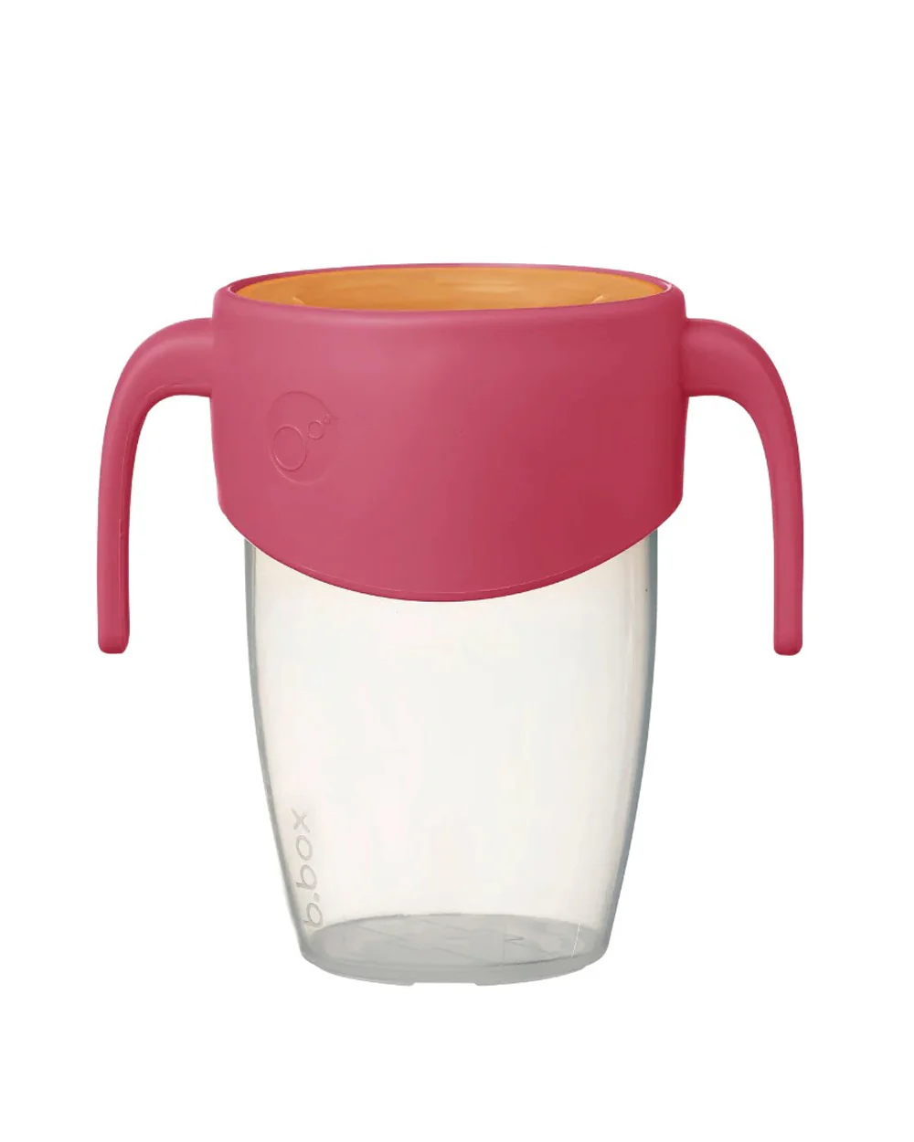 b.box 360 Cup-With Twist Lock Design & Handles-Strawberry Shake Pink Orange-For Infants - Image 3
