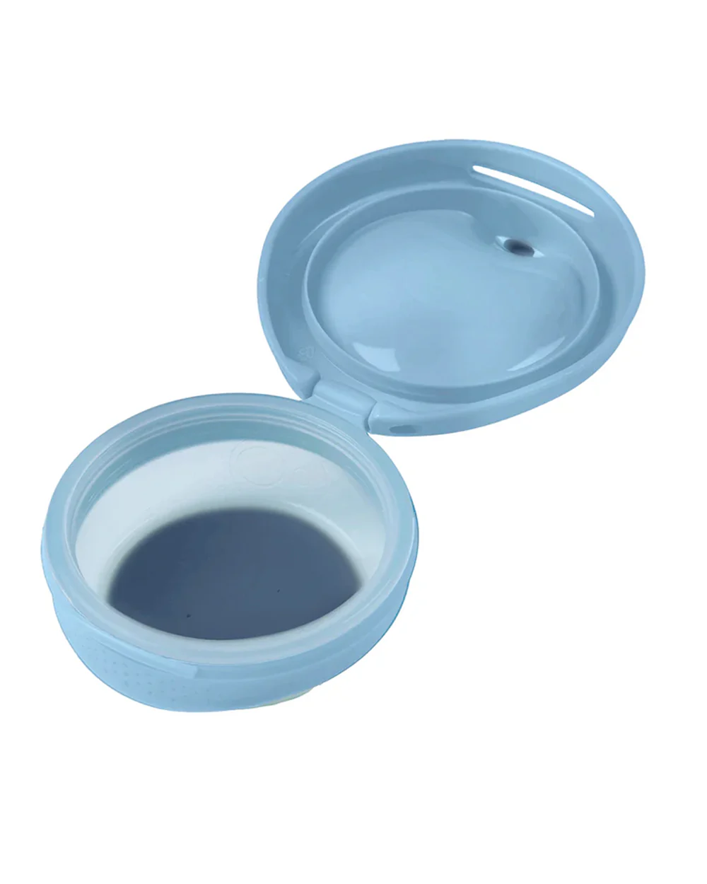 b.box Fill + Feed Food Feeder-With Squeezable Base-Silicone Spout-Twist Open Hinged Lid-110 ml-Lullaby Blue-4M+-For Infants - Image 5