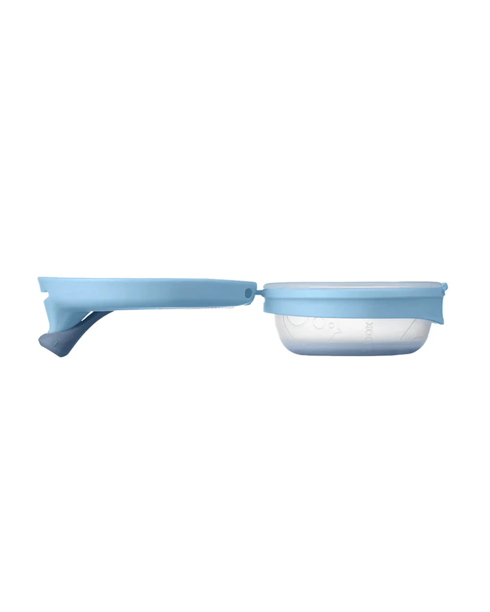 b.box Fill + Feed Food Feeder-With Squeezable Base-Silicone Spout-Twist Open Hinged Lid-110 ml-Lullaby Blue-4M+-For Infants - Image 6